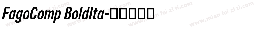 FagoComp BoldIta字体转换